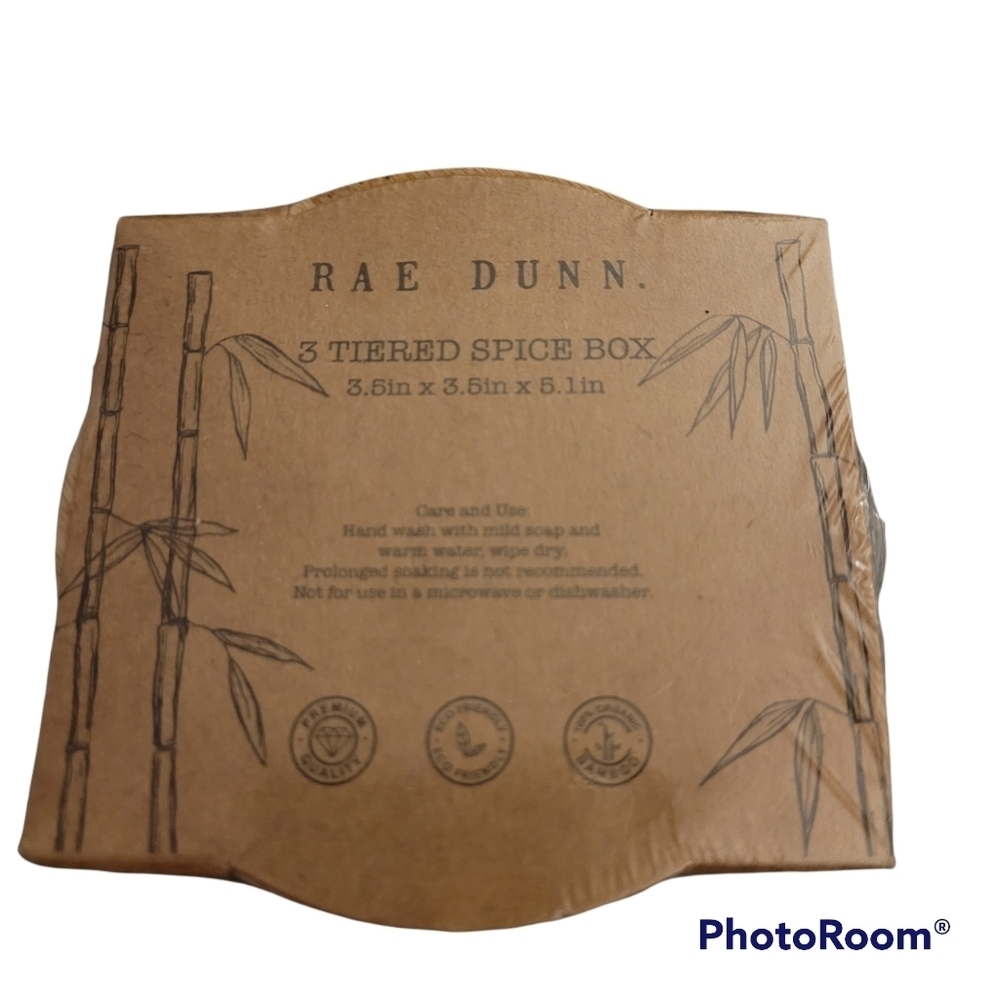 NWT Rae Dunn Wooden Spice Boxes Stackable Storage - Picture 3 of 5